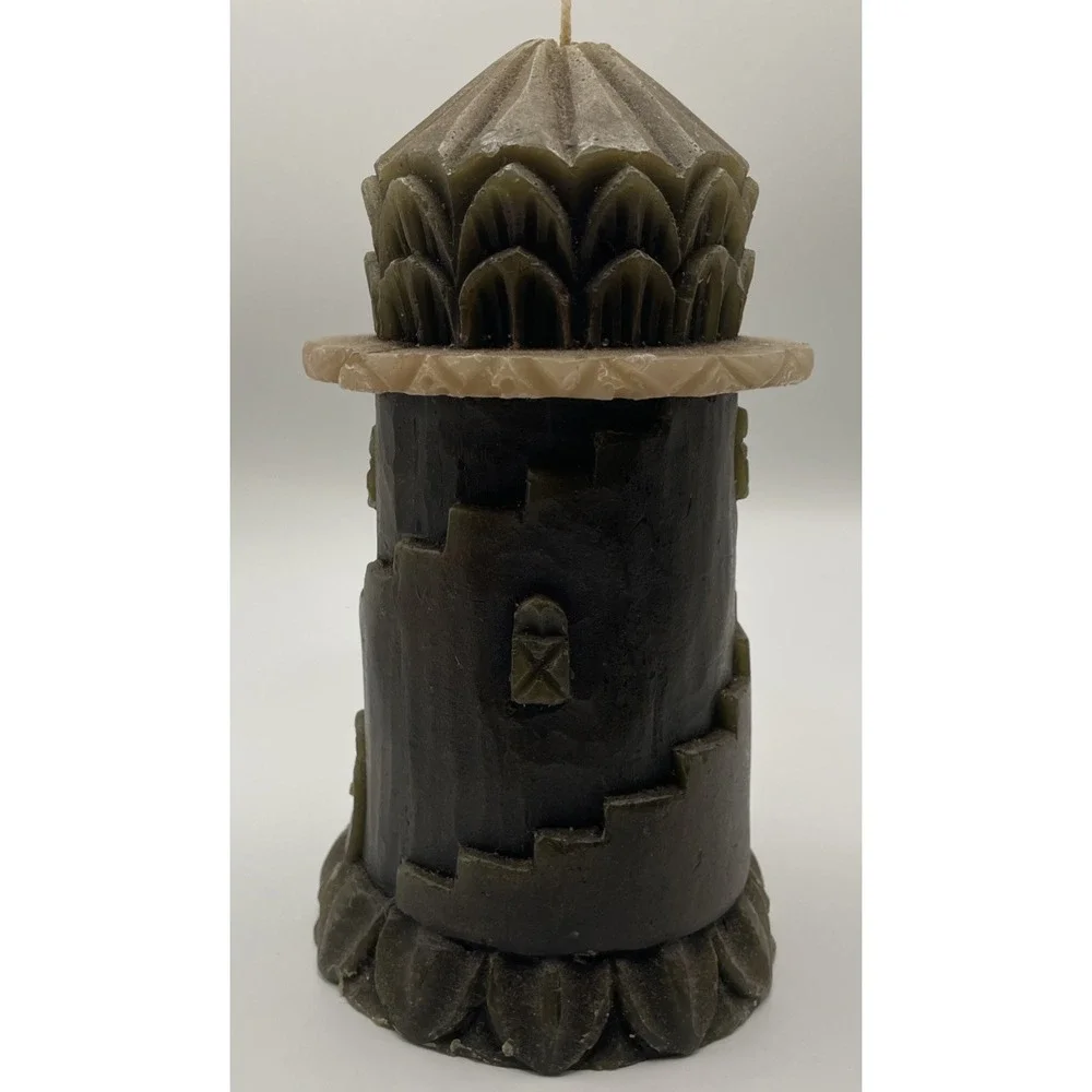 10 inch‎ Castle Protection Candle Religious Wiccan And Paganism Hand Carved